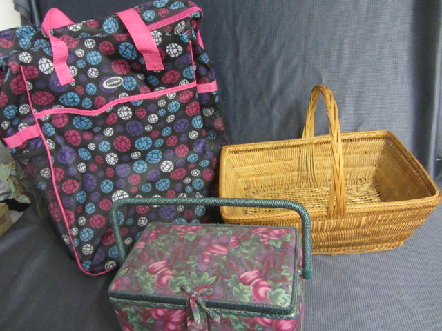 Sewing Basket, Roller Bag