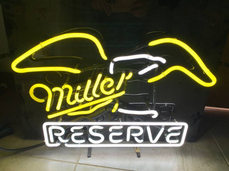 lot 6 image: Miller Reserve Neon Sign from 1992