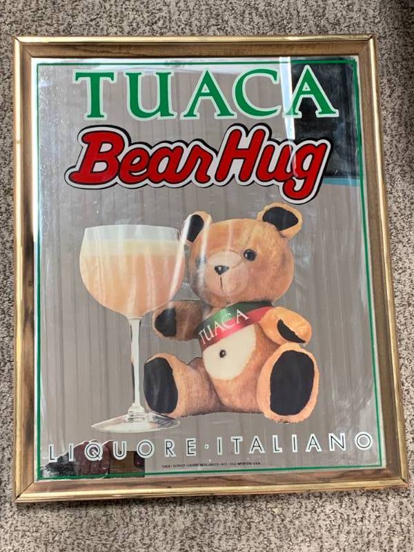 lot 25 image: Tuaca Bear Hug Liquore Mirror