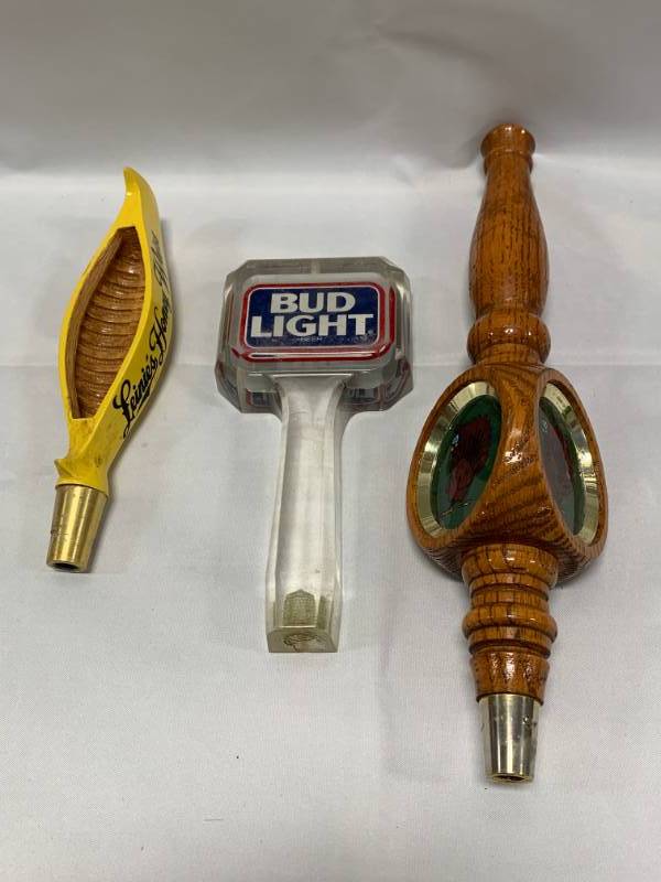 lot 37 image: Lot of 3 Vintage Beer Taps