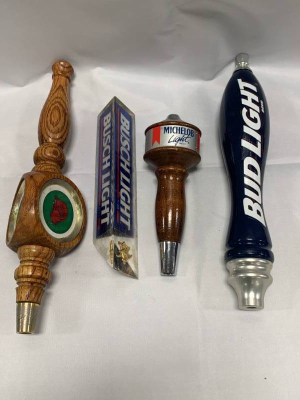 lot 42 image: Lot of 4 Vintage Beer Taps