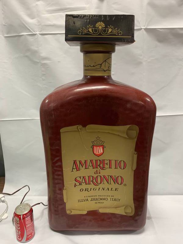 lot 57 image: Amaretto di Saronno 29 High Lighted Plastic Bottle