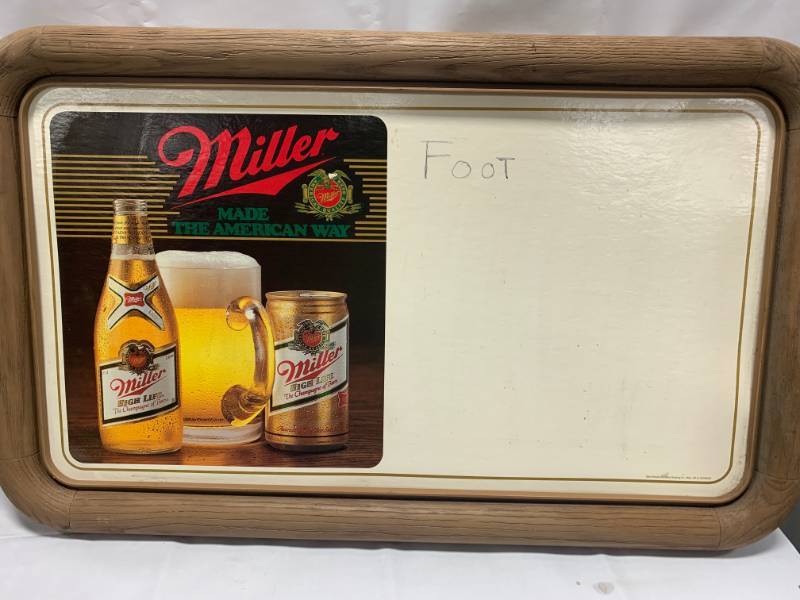lot 58 image: Vintage Miller High Life Sign Board