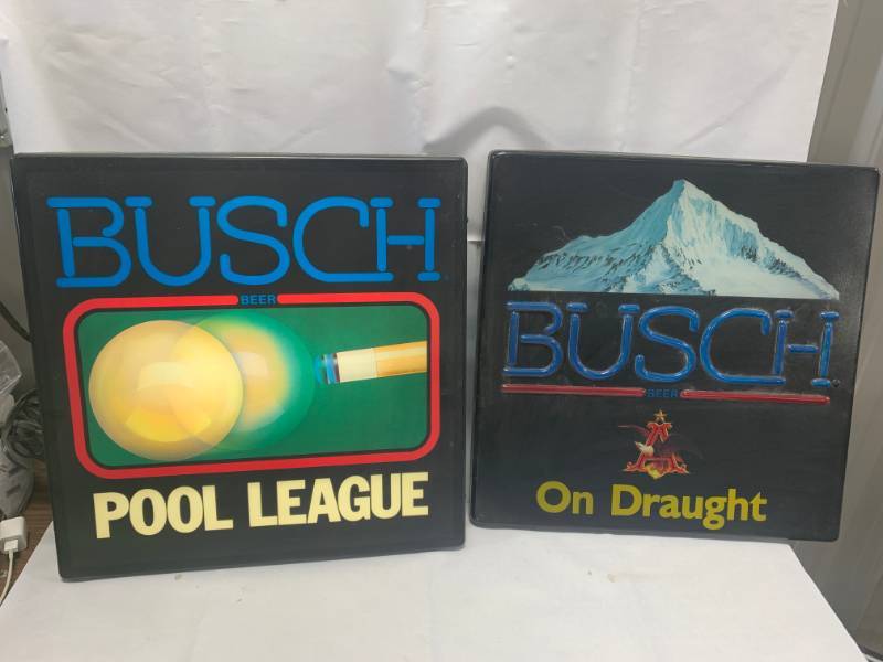 lot 68 image: Busch Pool League Lighted Sign Plus addition Cover