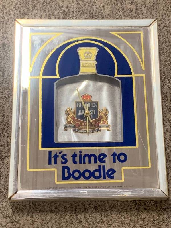 lot 74 image: RARE Boodles British Gin Clock