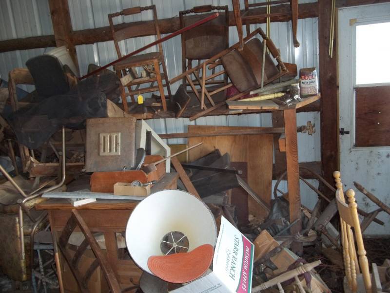 lot 6 image: Entire Section of Storage Shed