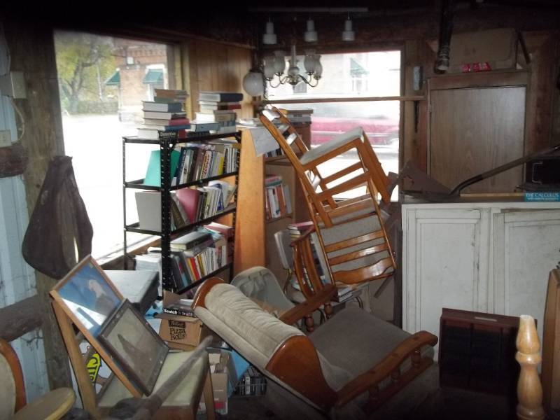 lot 1 image: Entire Corner of Storage Shed