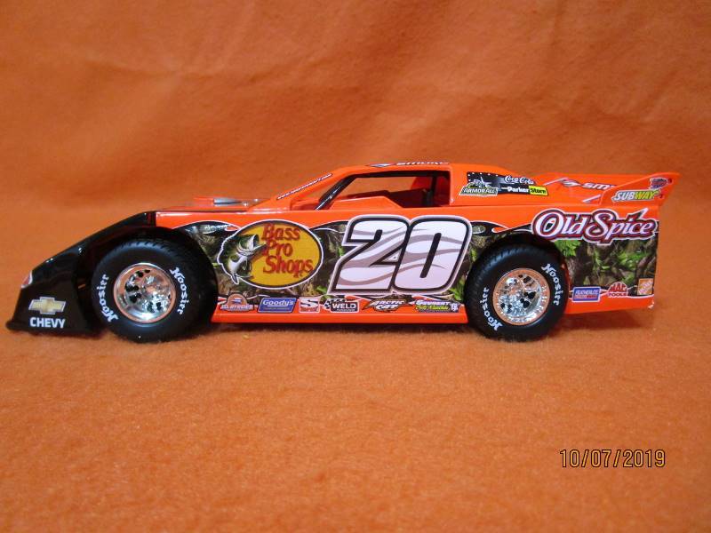 lot 8 image: Tony Stewart Bass Pro Shops Old Spice #20 124th ADC Diecast