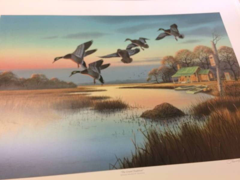 lot 29 image: The Grand Tradition by Jerry Raedeke Signed Print Size With Border Approx 26x19