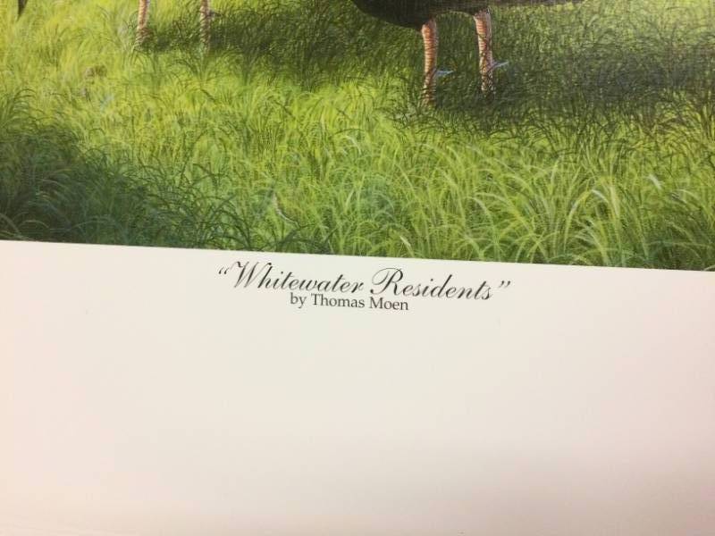 lot 73 image: Whitewater Residents by Thomas Moen Signed & Numbered Limited Edition Print Size With Border Approx 24x18