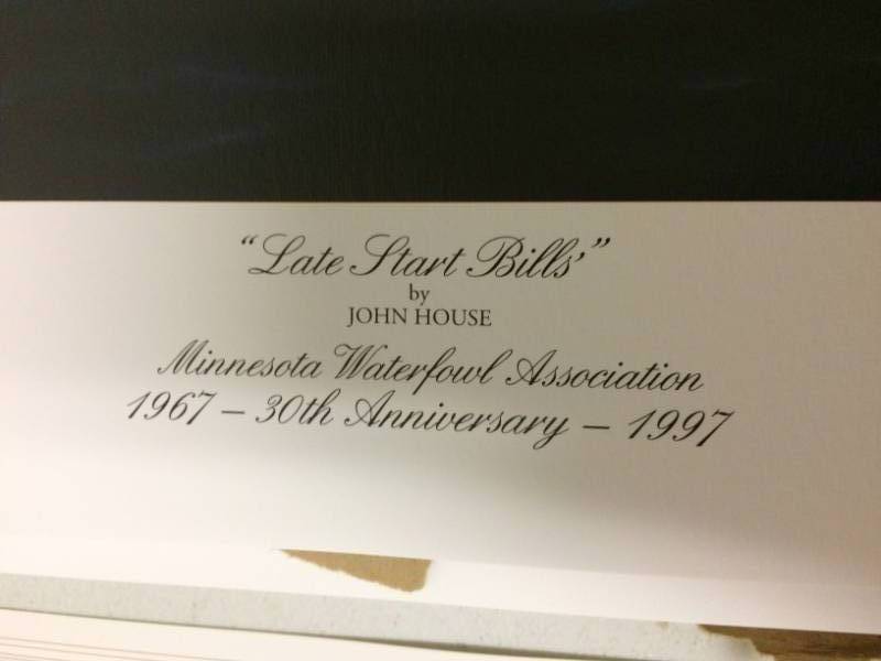 lot 77 image: Late Start Bills by John House Signed & Numbered Limited Edition Print Size With Border Approx 25x18