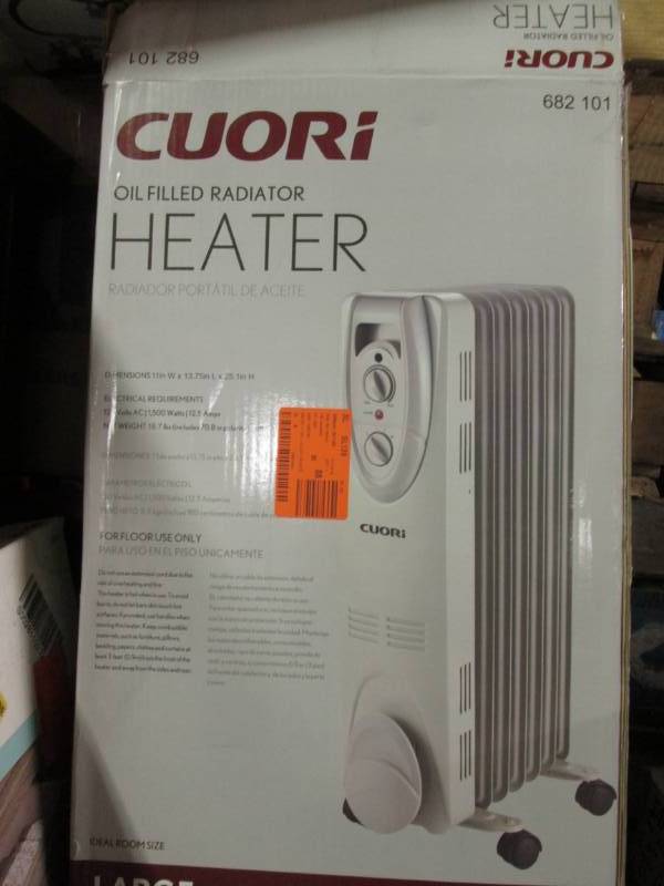 lot 127 image: CUORI Oil-Filled Radiator Heater (L...