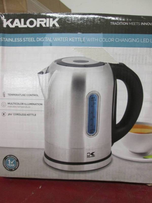 lot 133 image: KALORIK Stainless Steel Digital Wat...