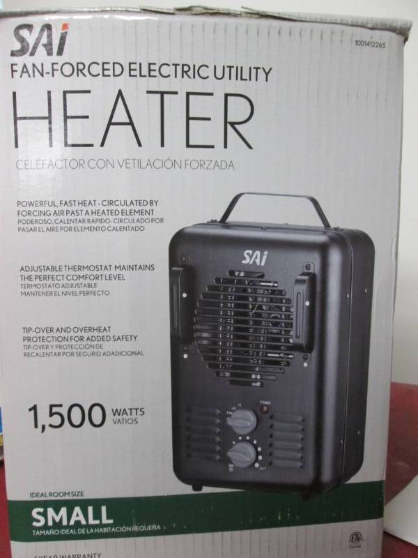 lot 137 image: SAI Fan Forced Electic Heater (Smal...