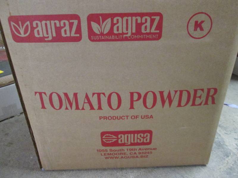 lot 173 image: 2 Cases of Tomato Powder (2  50#s...