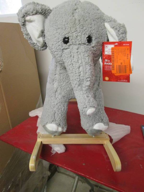 lot 202 image: 28 Rocking Elephant Battery Operated (Plays Music) 7C ...