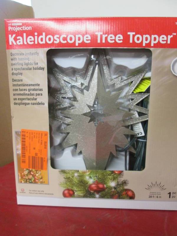 lot 206 image: Projection Kaleidoscope Tree Topper...