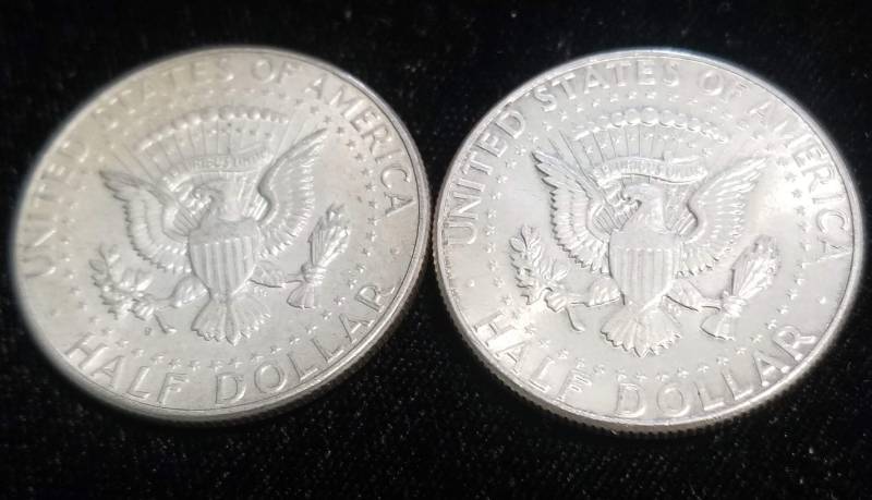 GROUP OF 2 1964 KENNEDY SILVER HALF DOLLARS