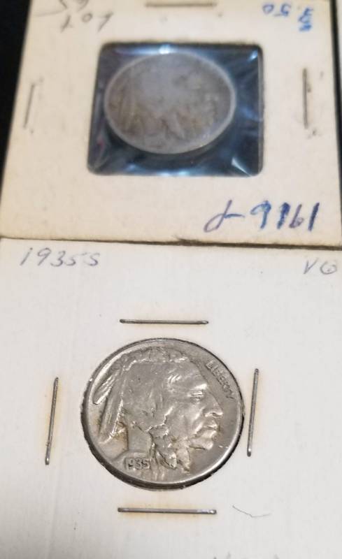 GROUP OF 6 NICKELS 1916 1935S 1936D BUFFALO 1911 LIBERTY 1939-S 1943D WAR NICKEL