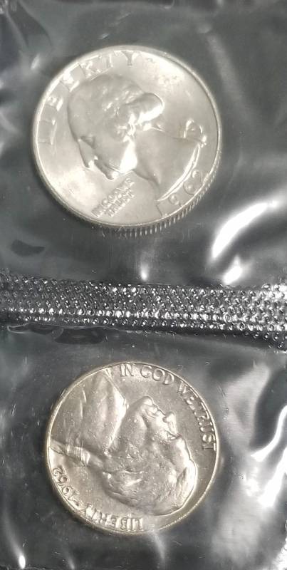 1962-D US MINT SET SILVER FRANKIN HALF QUARTER & DIME