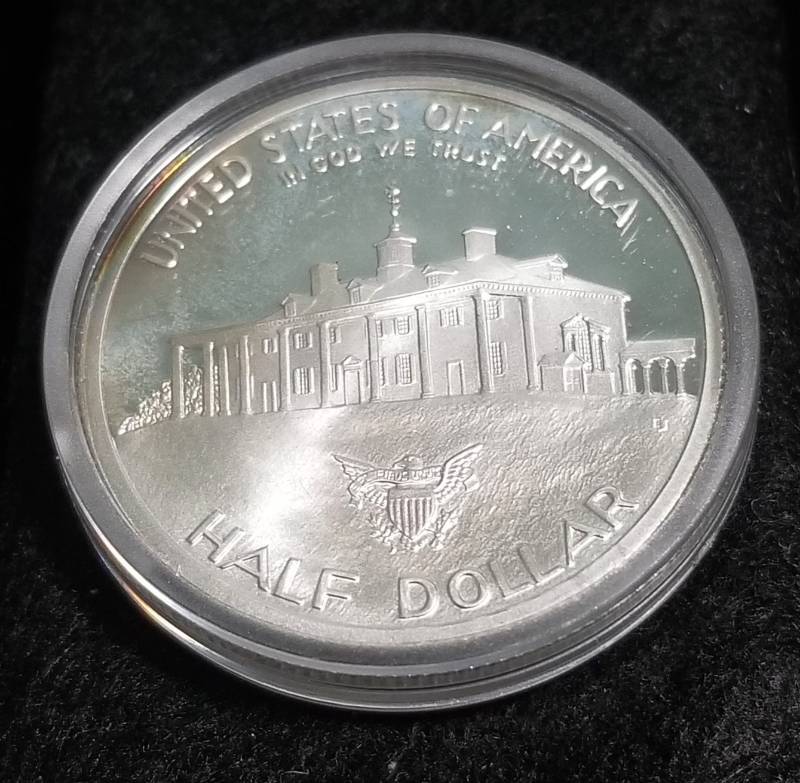 1982-S PROOF WASHINGTON COMMEMORATIVE US SILVER HALF DOLLAR IN AIRTITE