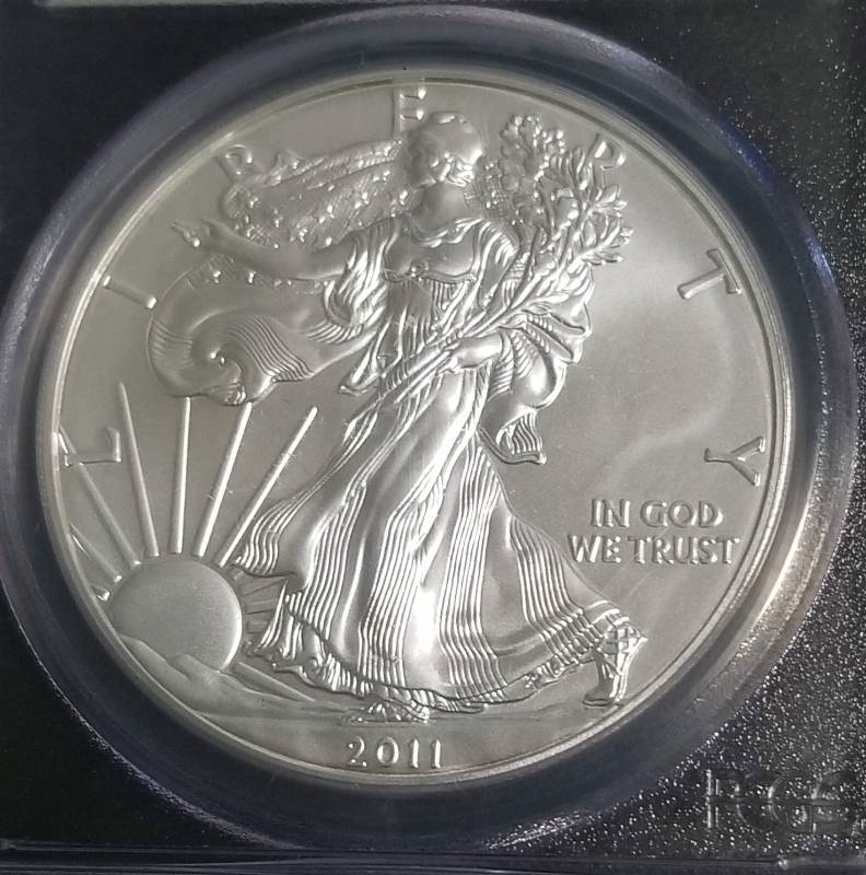 2011-S AMERICAN SILVER EAGLE MS69 PCGS ANNIVERSARY SET COIN MERCANTI SIGNED