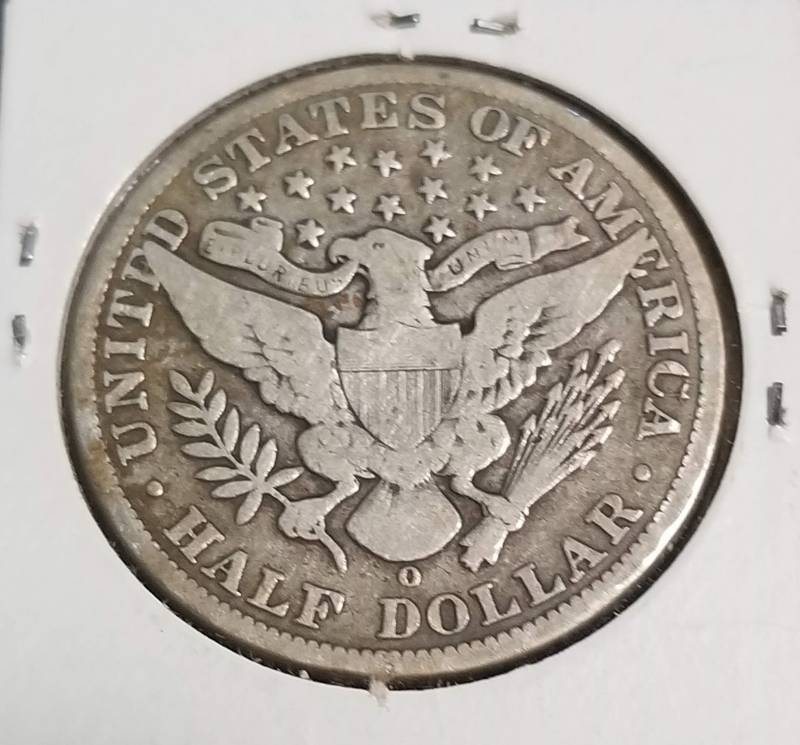 1908-O BARBER SILVER HALF DOLLAR