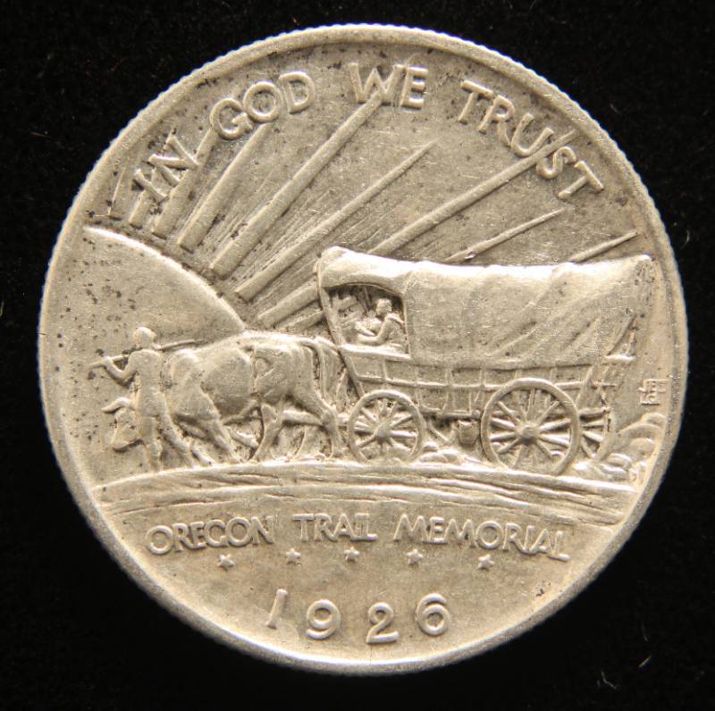 1926 OREGON TRAIL US COMMEMORATIVE SILVER HALF DOLLAR