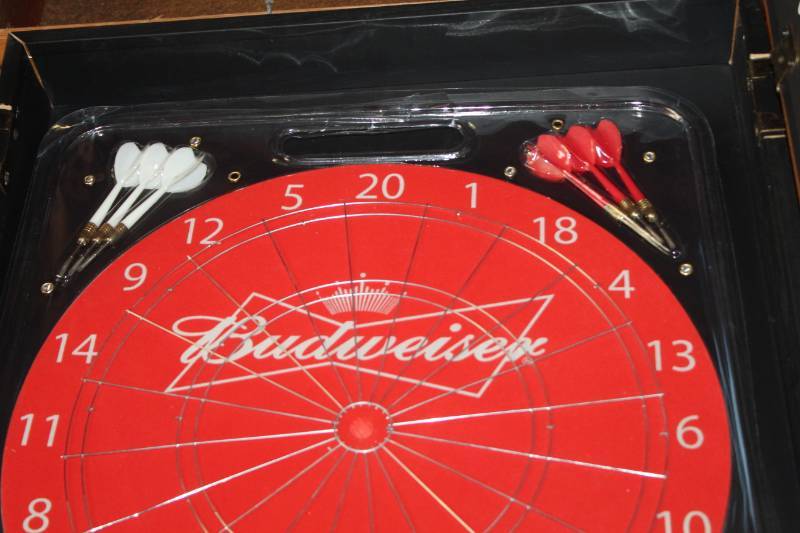 Budweiser Beer WallMount Dart Board Bloomington Estate