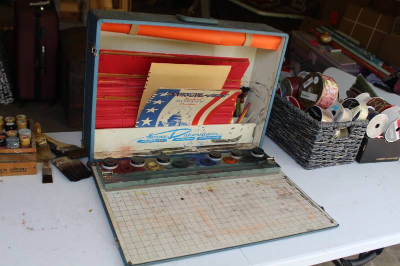 lot 280 image: Stencil Sets with Case - Capital and Lowercase Letters, Borders and Ornaments,