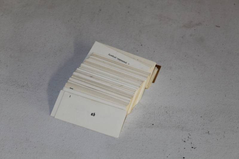 lot 312 image: Vintage German Flash Cards