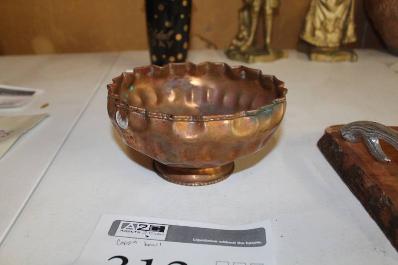 lot 313 image: Copper Bowl