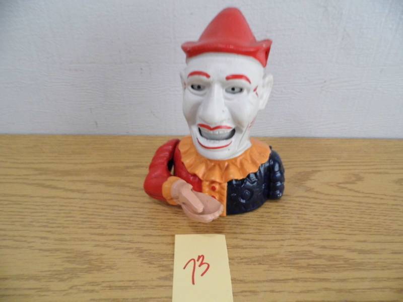 Clown Cast Iron Bank