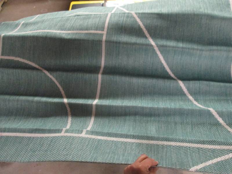 lot 1 image: Geo rug smoke green 5x7...