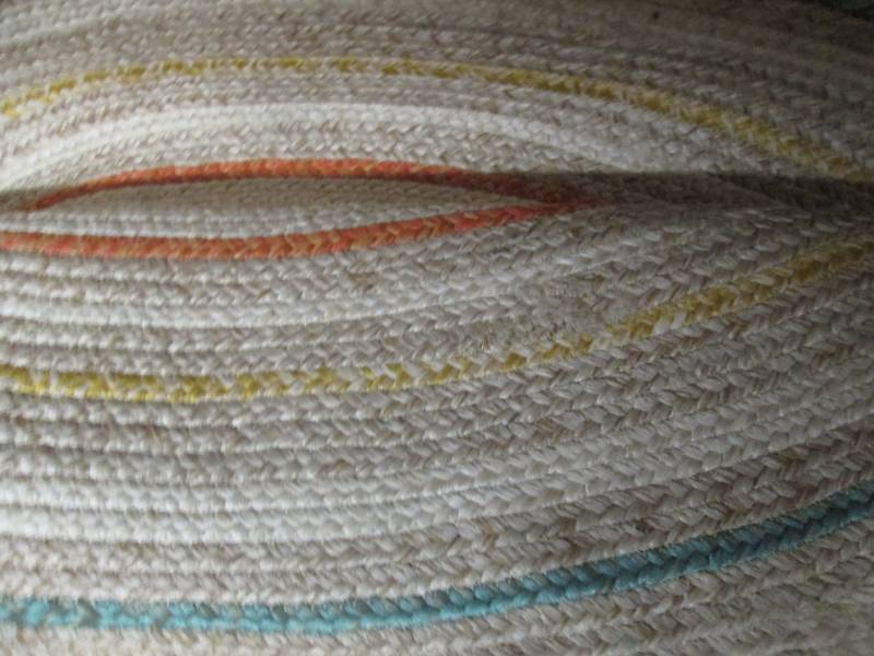 lot 2 image: opal house circle braided rug 6 ft...