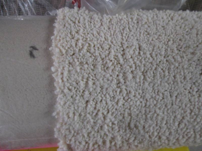 lot 11 image: threshold 6 6 cream shag rug...