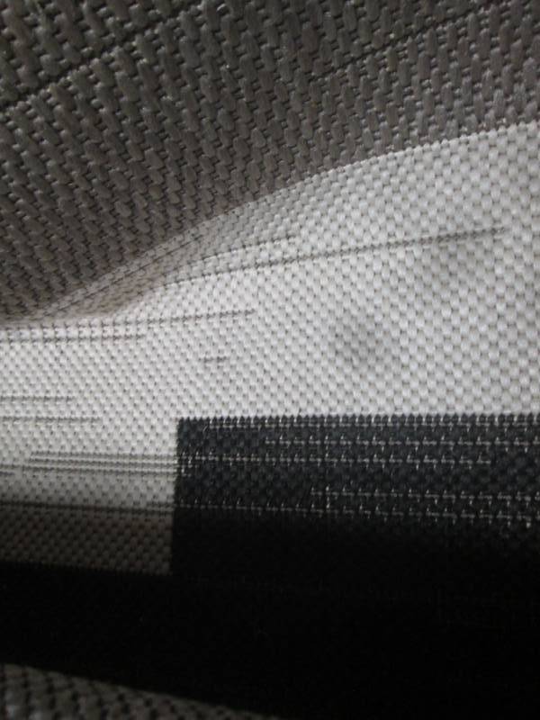 lot 18 image: 7x10 project 62 black and white rug...