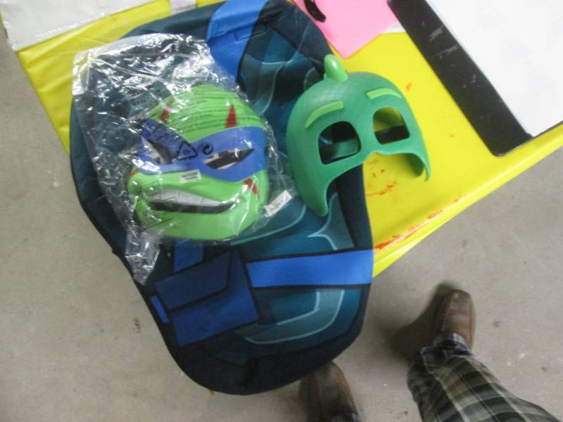 lot 83 image: pj mask and ninja turtle mask...