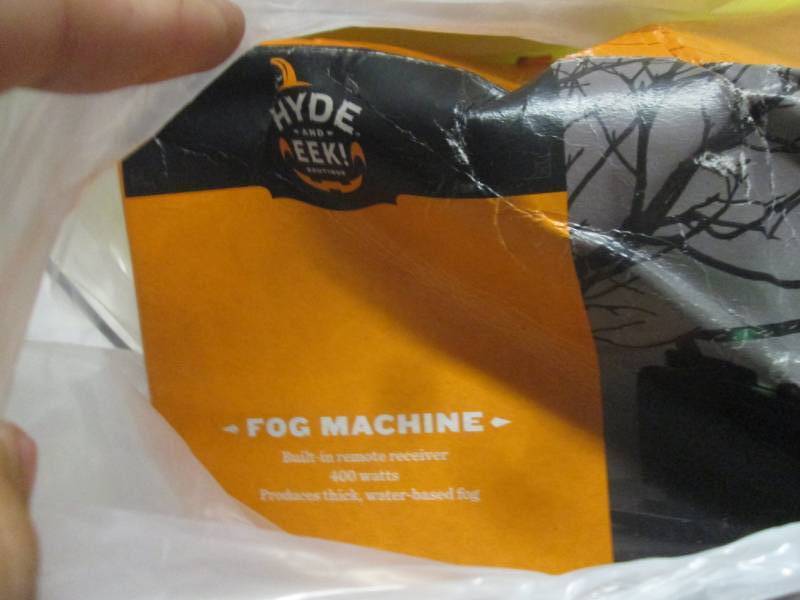 lot 105 image: fog machine...