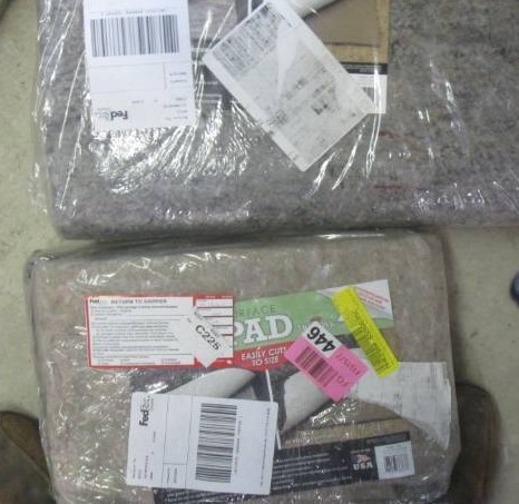 lot 122 image: rug pad...
