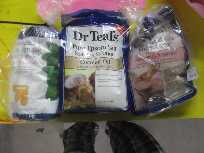 lot 138 image: lot of 3 epson salt bags...