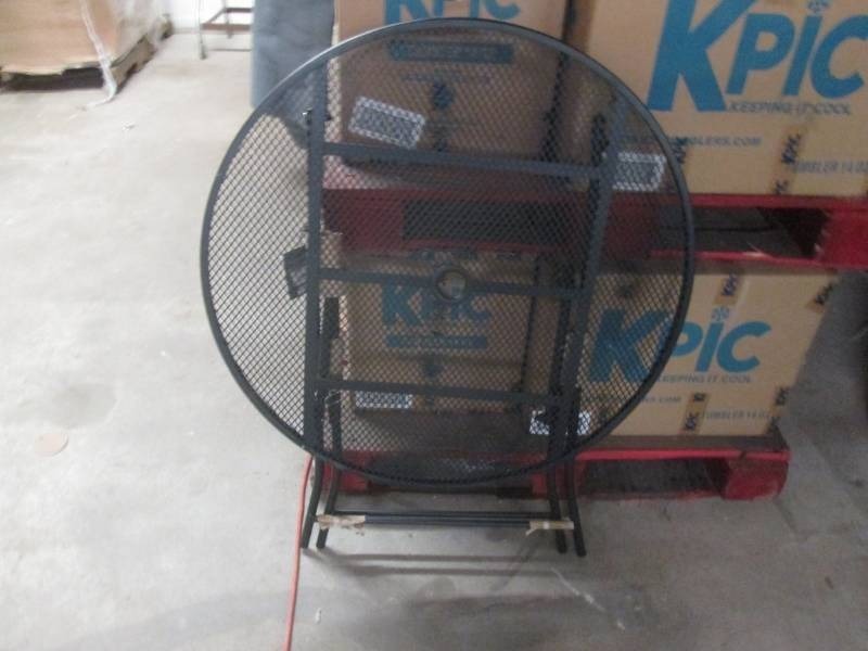 lot 140 image: outdoor steel table...