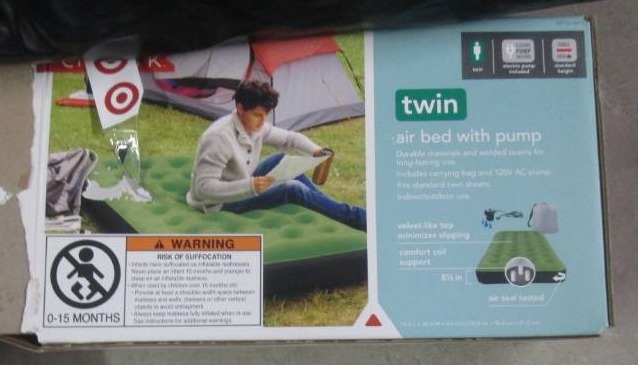 lot 148 image: lot of 4 airbeds size twin untested...