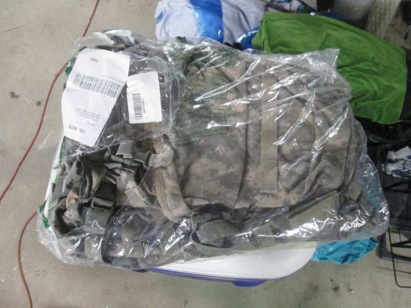 lot 158 image: army backpack...