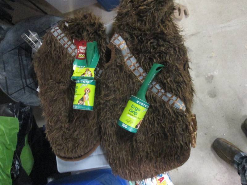 lot 169 image: lot of pet costume and lint roller...
