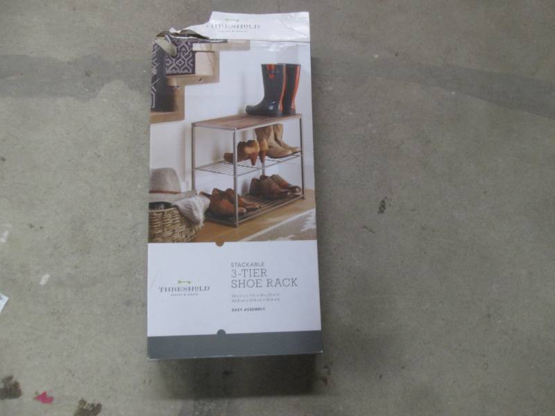 lot 181 image: 3 tier shoe rack...