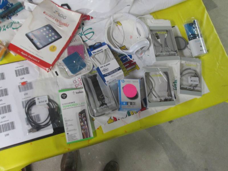lot 198 image: lot of chargers ets...