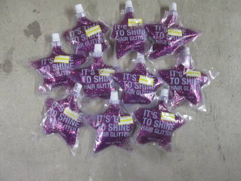 lot 204 image: hair glitter pack of 9...