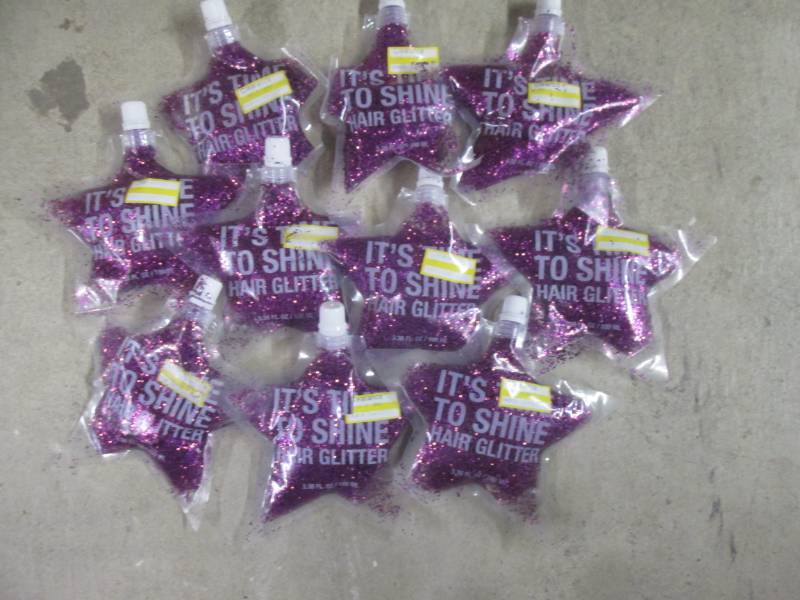 lot 205 image: hair glitter pack of 9...