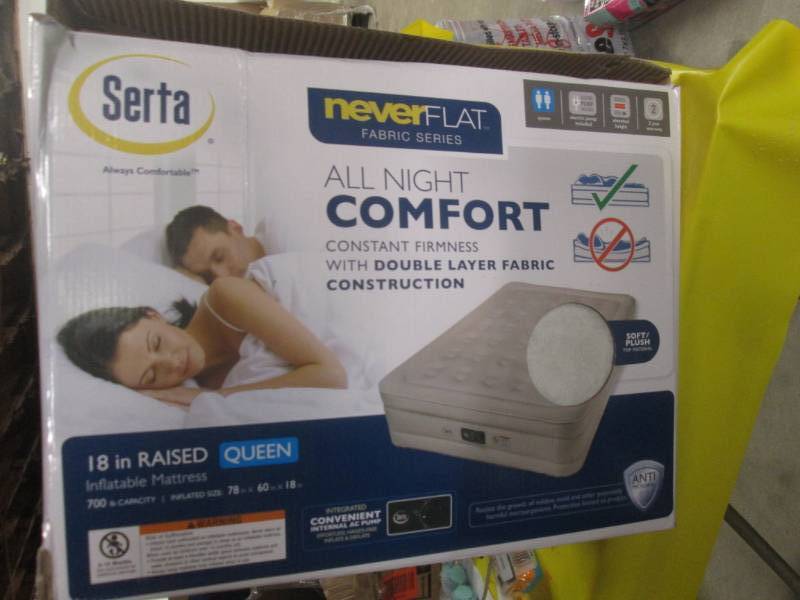 lot 216 image: serta queen airbed with pump...